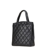 シャネル マトラッセ ココマーク ハンドバッグ ブラック キャビアスキン レディース CHANEL 【中古】